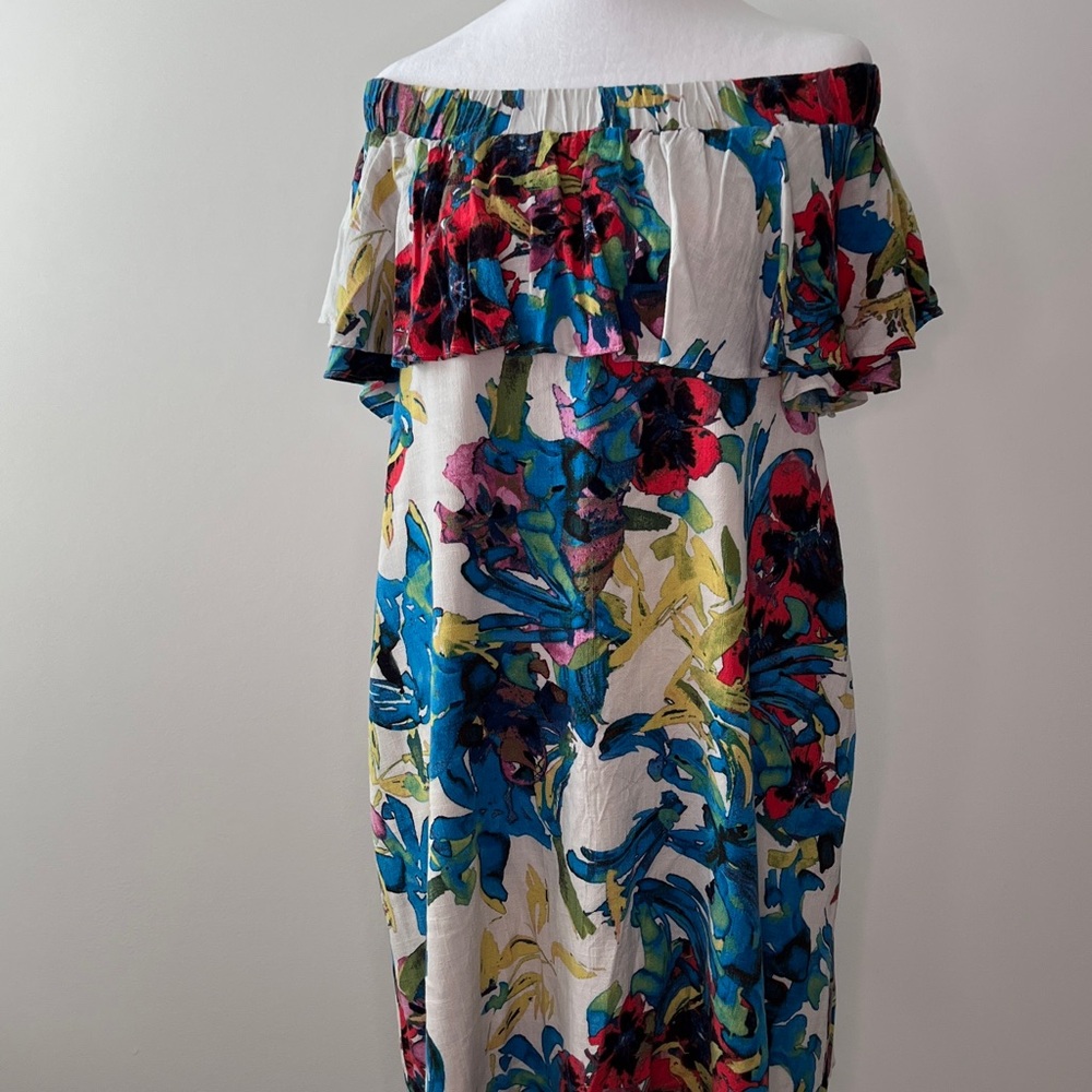 Rachel Roy Floral Off-Shoulder Dress